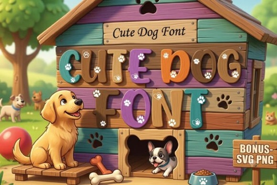 Cute Dog Font